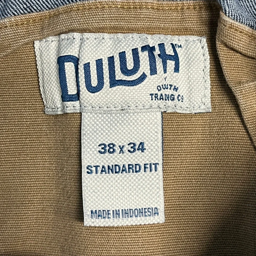 Duluth Trading Ballroom Double Flex Jeans Mens 38x34* Standard Fit Dark Wash EUC